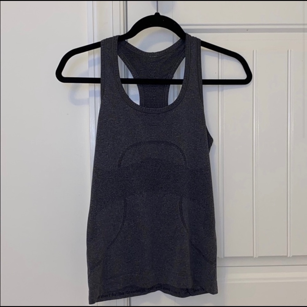 Lululemon grey swiftly tech razor back tank